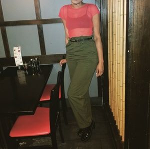 Fashionable Green Army Pants